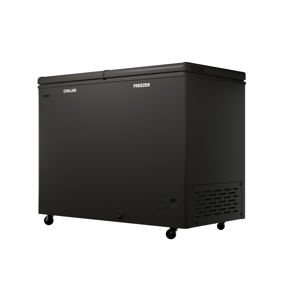 Haier Deep Freezer 400L Combo Chest Dual Compartment (Titanium)